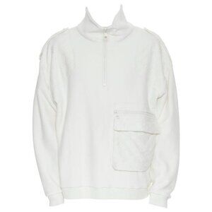 Louis Vuitton SZ L Virgil Plain Rainbow Runway Monogram Velour Zip Sweatshirt 92